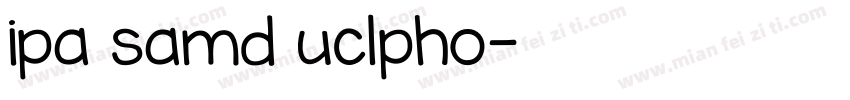ipa samd uclpho字体转换